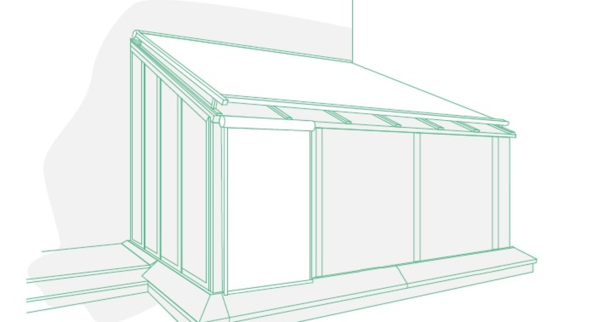 Wintergartenbeschattung Zeichnung